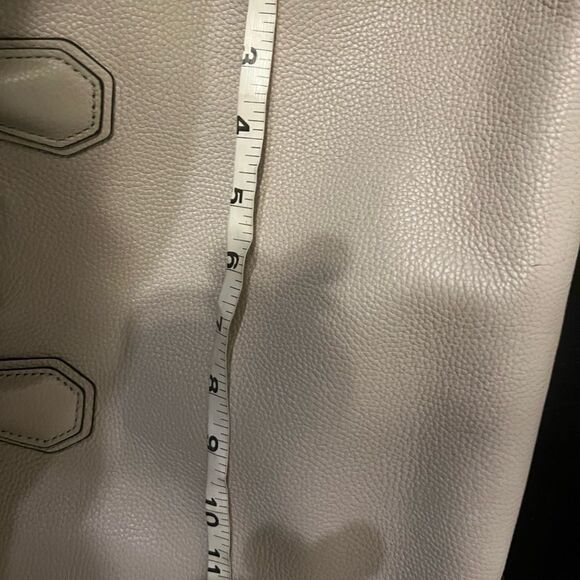 Michael Kors Tan Pebbled Leather Hamilton Traveler Satchel Handbag - Picture 3 of 16
